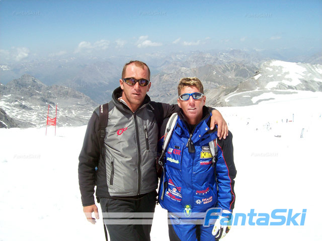 Marco Agnelli e l’ex coach azzurro e monegasco Livio Magoni, allenatori del Pro Ski Team, la categoria giovani dell’Orezzo Val Seriana