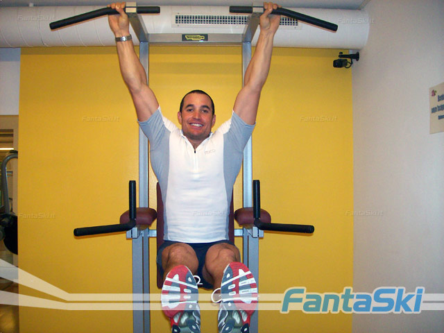 Giorgio Rocca in palestra