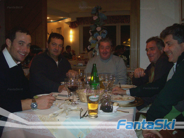 da sinitra Giorgio Rocca, papà Carlo Rocca, zio Pietro Bardea, Ivo Venzi e Giovanni Bardea, ultras del livignasco
