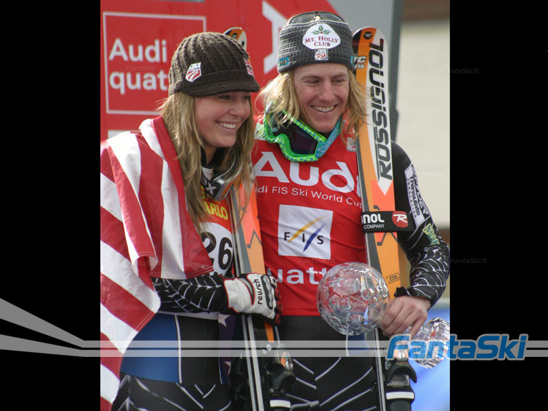 gli americani Ted Ligety e Kildow premiati