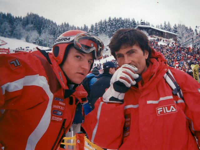 Schmid con il preparatore atletico Manganaro