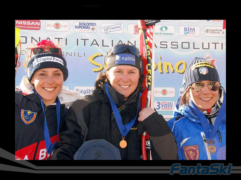 S.Pellegrino - Podio del SuperG femminile