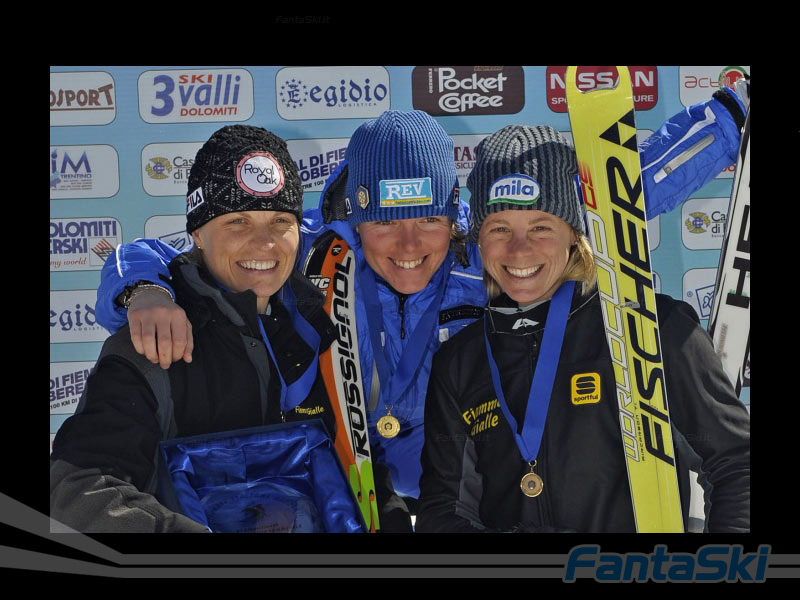Alpe Cermis - Podio dello Slalom Gigante femminile
