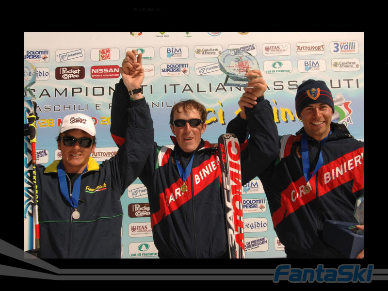 Pampeago - Podio dello Slalom Gigante maschile