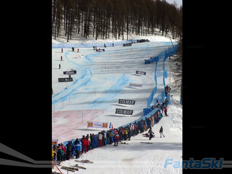il tracciato di slalom valido per la seconda manche