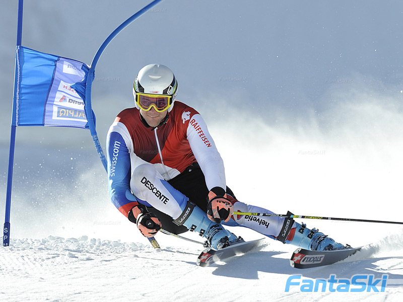 Markus Vogel in azione a Saas Fee