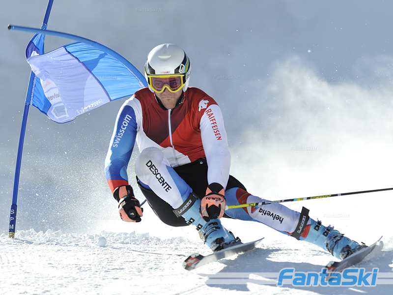 Markus Vogel in azione a Saas Fee