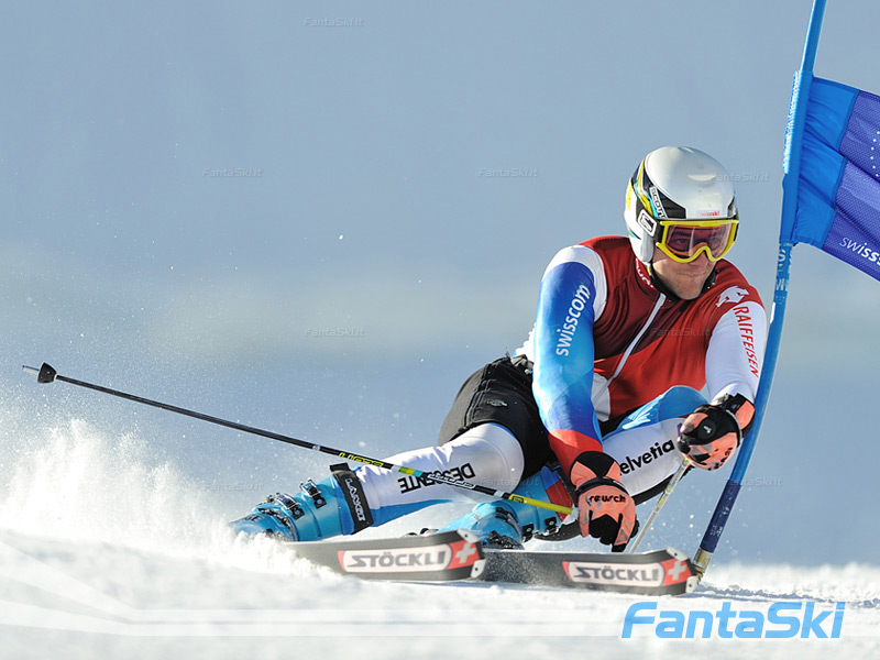 Markus Vogel in azione a Saas Fee
