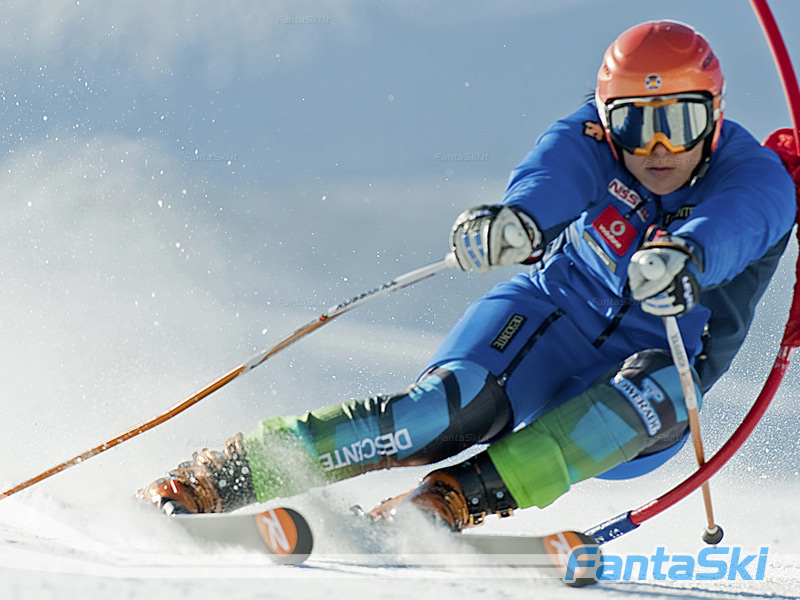 Maria Jose Rienda in azione a Saas Fee