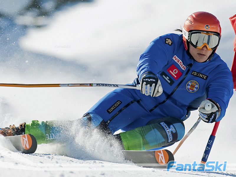 Maria Jose Rienda in azione a Saas Fee