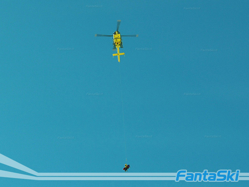 Niki Hosp trasportata a valle: purtroppo per lei stagione finita