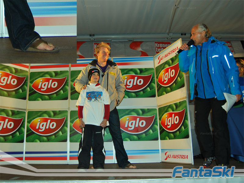 l'estroso Ted Ligety si presenta con i sandali