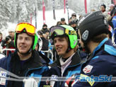 Richard con Ligety e due compagni di squadra