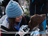 Enrica Cipriani con il suo cane