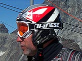 Lasse Kjus con il Cervino sullo sfondo