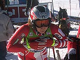 Daniela Merighetti si concentra 