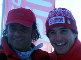 Alberto Tomba con Giorgio Rocca