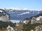 Paesaggio da cartolina dalla partenza dello slalom speciale