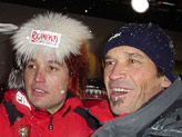 Giorgio Rocca con un fan accanito