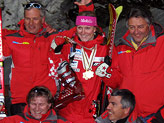 La Kostelic con il suo staff