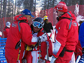 Nadia Fanchini con Giovanni Saracini e Marco Parussa