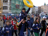 Uno sciclub con simbolo balneare