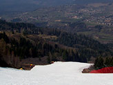 La pista di rientro di Cavalese