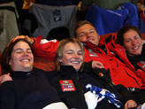 Putzer, Gius, Schmid e Costazza: i team pranzavano in un rifugio direttamente al Cerro Castor. Dopo il trasferimento a Ushuaia