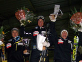 Il podio gialloblù: Mattias Hargin tra Hans Olsson 2° e Oscar Andersson 3°