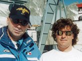 Il responsabile velocisti Alberto Ghidoni con il tecnico Lange