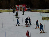 La tracciatura dello slalom sul Podkoren