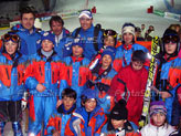 Del Tenno, Roda, Rocca e i ragazzi dello sci club Santa Caterina
