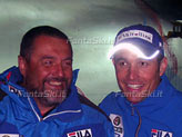 Ravetto e Rocca con la coppa del mondo di slalom: traguardo raggiunto dopo un quadriennio insieme