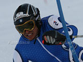 Giorgio in azione durante un allenamento a Livigno