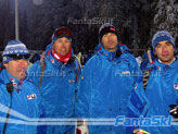 I coach azzurri: Roda, Carca, Rinaldi, Prearo