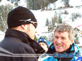 Hujara a colloquio con Bode Miller