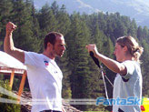 Andrea Jardi e il preparatore della velocità spagnola