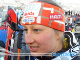La finnica di Rovaniemi Tanja Poutiainen, leader a metà gara