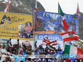 Sventola il tricolore sulle tribune tirolesi