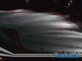 la "Stelvio" illuminata nel tratto finale