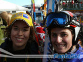 Marina in compagnia di Nadia Fanchini