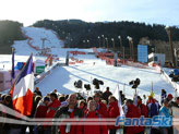 Il Parterre con i tifosi di JB Grange