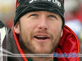 Bode Miller gioisce per il risultato in Val Gardena