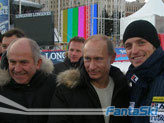 il presidente FISI Morzenti, il Primo Ministro russo Putin e Manfred Moelgg