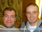 il Presidente Russo Dmitry Medvedev e Manfred Moelgg