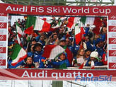 Tifo italiano a Garmisch