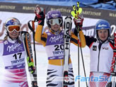 Il podio della SK: Kildow, Riesch e Zettel