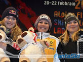 Premiazione serale per Vonn, Stechert e Paerson