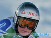 Lara Gut in allenameno a Saas Fee