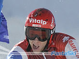 Marc Gini in azione a Saas Fee